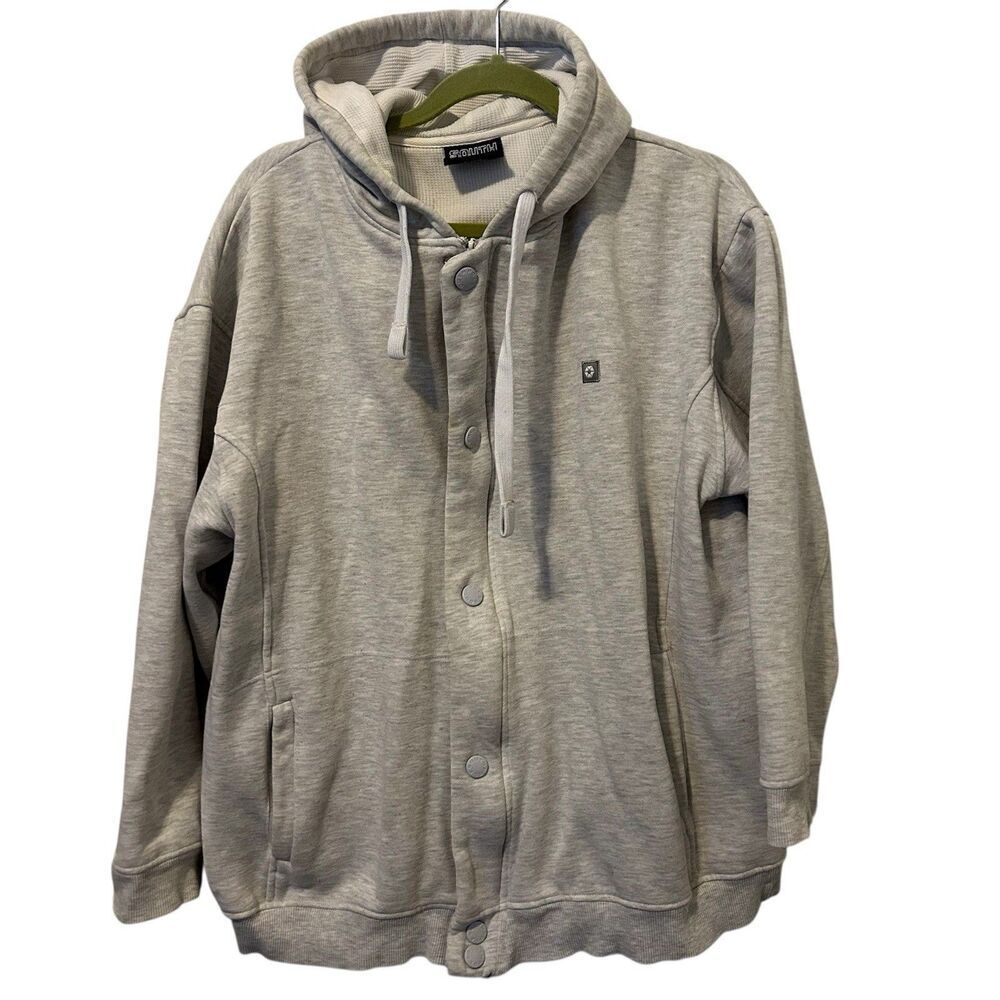 Y2K Southpole Men’s XL Gray Full Zip Hoodie Beach Surfer Skater Grunge Goth